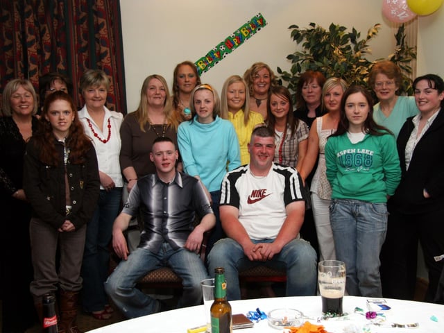 Birthday boys Sean and Niall are a big hit with the ladies at their party 0125JML : Parties and celebrations across Derry in May 2006.