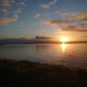 The dawning of the day over lough Foyle.