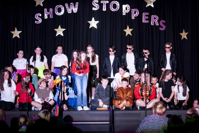 One of the scenes from Steelstown’s Primary 7 ‘Showstoppers’. (Photos: Jim McCafferty Photography)