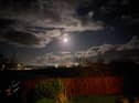 Winter moon over Carndonagh, Donegal.