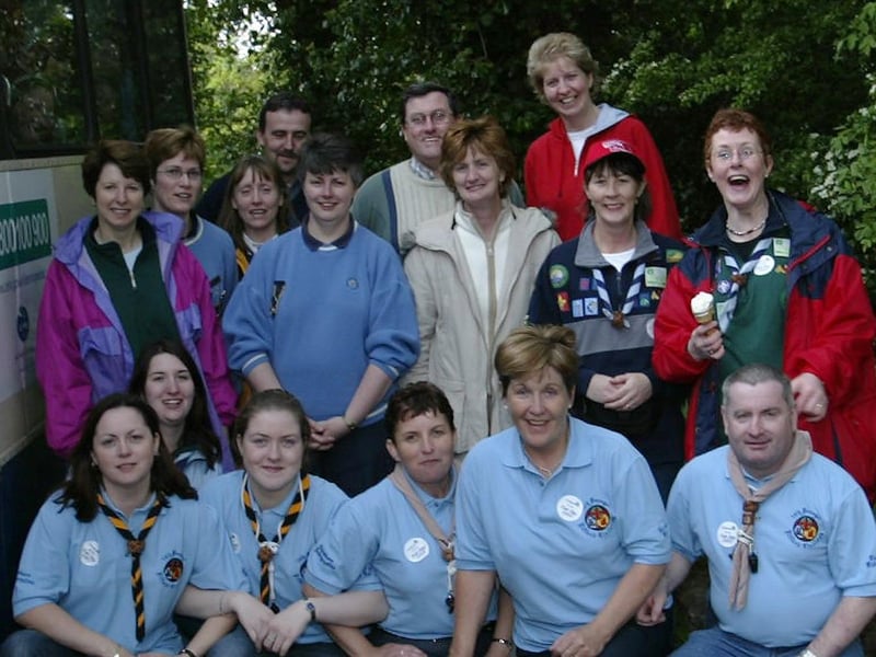 Cub Scout leaders from Lifford and Muff pictured with Brownie leaders from Eglington who were all on a fun day trip to Cultra last weekend. (1605JB20)