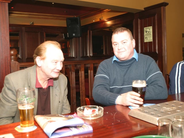 Enjoying a pint in Derry bars 20 years ago in 2003
