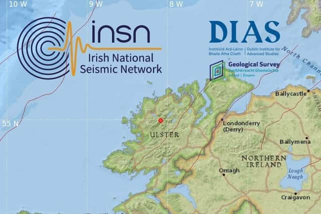 Red lines showing some of the main Irish fault lines.