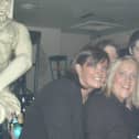 Enjoying a night out at Earth in January 2004.