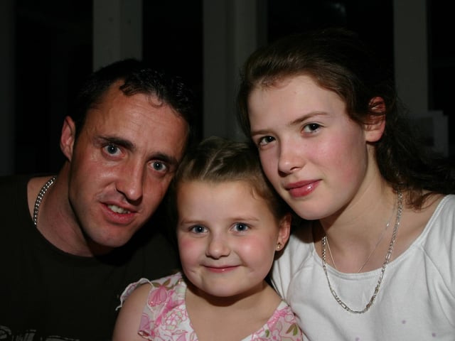 Birthday Boy Michael pictured with Chloe and Caoimhe enjoying their uncle's 30th Birthday Party. 4810dd