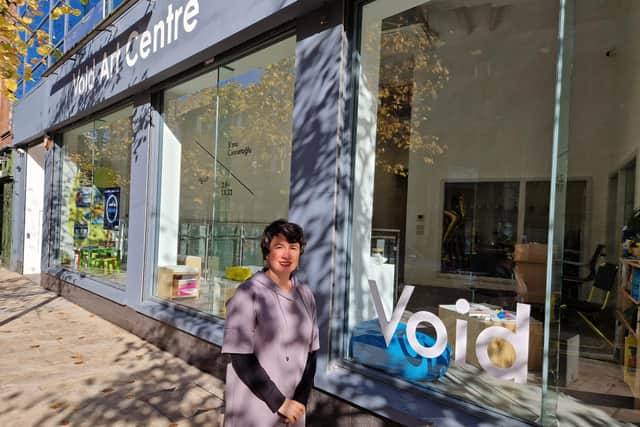 Viviana Checchia, the new Void director, pictured outside the gallery in the city centre.