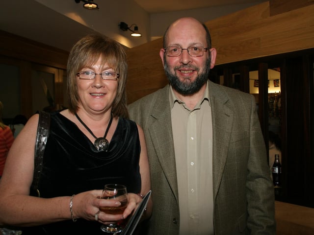 Enjoying a night at the Millennium Forum in April 2005.