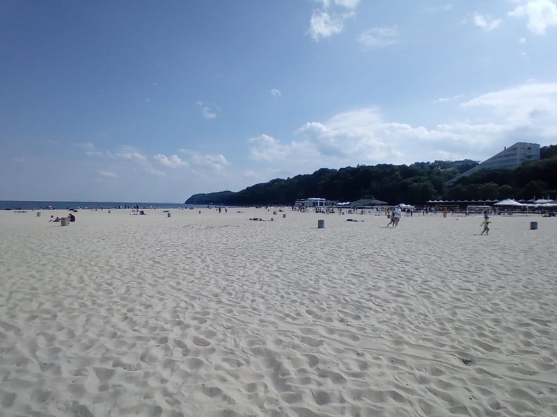 The beach at Gdynia.