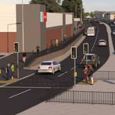 An image of a dualled Pennyburn roundabout area might look. (DfI)