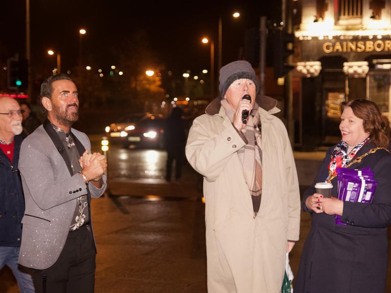 Micky Doherty, Pat MacCafferty and Mayor Patricia Logue at the event.