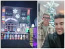Dermott Bradley and his husband Gary, who decorate their house every year for Christmas in aid of Foyle Search and Rescue.