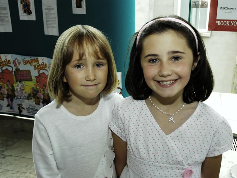 Emily and Amber pictured at the Girls Aloud concert. : .