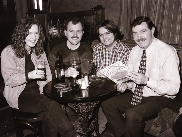 Customers at The Ritz Bar and Duke's Bar back in 1996.