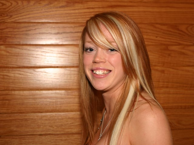 Kirsten McLaughlin pictured on her 21st birthday at Dodds. 2297/dd
