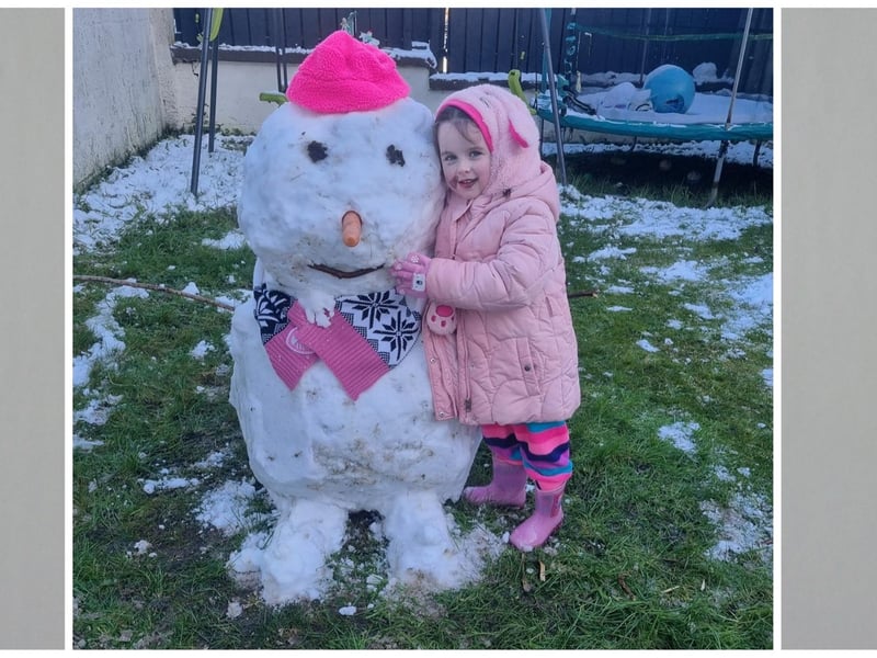 Little snowwoman. Photo: Kori McLaughlin.