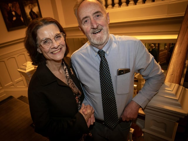 Mary Crumley pictured with her husband Cathal at Friday's function.