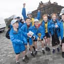 ANTHONY HEGARTY WINNERS!. . . .Inaugural winners of the Feile Derry Anthony Hegarty 1km Race on Tuesday were St. Anne's Primary Shool. (Photos: Jim McCafferty Photography)