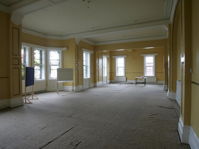 The former British Army military barracks at Ebrington in September 2005 shortly after it was transferred to the Executive.