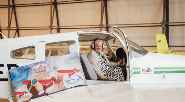 Geraldine Mullan launches Amelia's flight of HOPE.