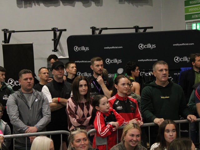 Some of the large attendance at the Peter O’Donnell Box Cup