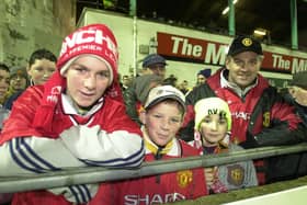 Manchester United fans at the Derry City v Manchester United friendly.