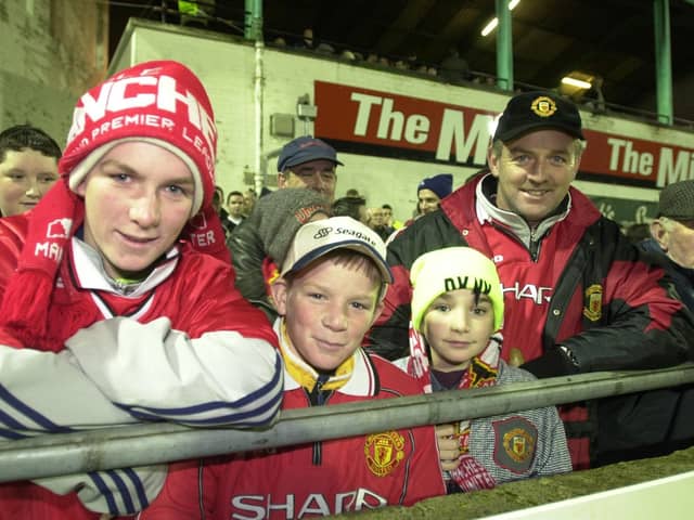 Manchester United fans at the Derry City v Manchester United friendly.