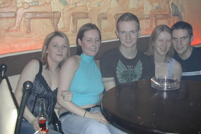 A night out at Café Roc / Earth in Derry in January 2003.