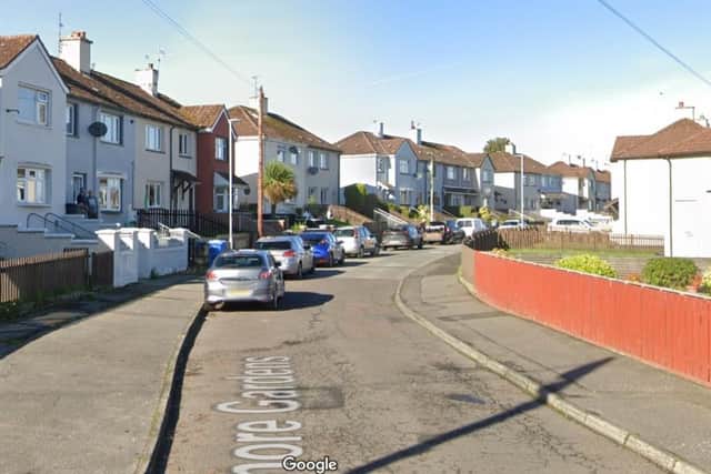 Police are appealing for information after shots were fired at a door in the Melmore Gardens are of Derry.