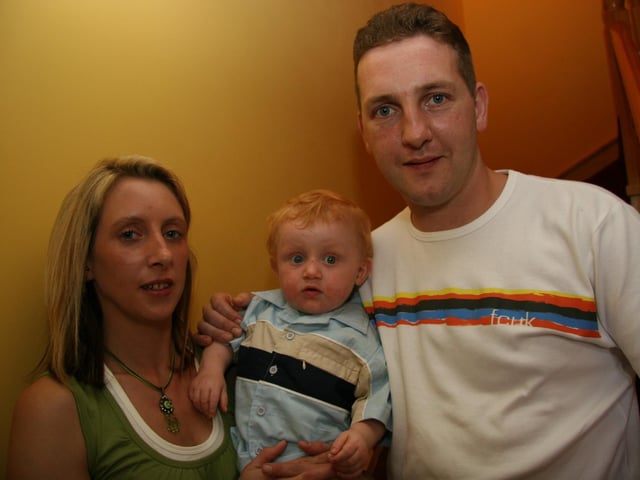 Ryan Lindsay with family for his birthday party.