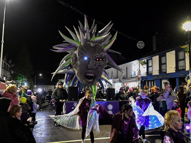 Halloween Parade in Buncrana on Sunday evening. Photograph: George Sweeney