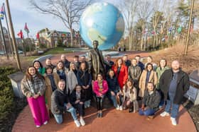 The delegation at Babson College.