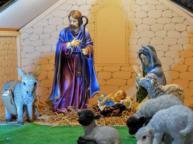 The exuberant Christmas display in St Columb’s Cathedral marking the Christmas Festival. Photo: George Sweeney
