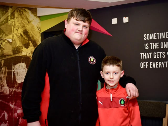 Pictured at the premiere of the ‘Football at the Heart – A Ballymoor Story’, film at the Nerve Centre last week.