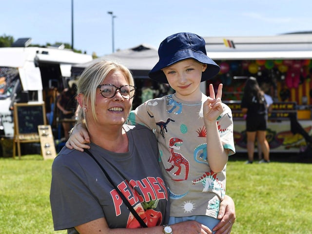 Hunter Rogers and Stephanie Porter were at the Kids Fest held at the Shore Front in association with the Buncrana Music Festival. Photo: George Sweeney