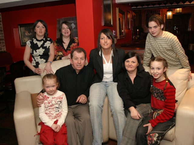 Kellie O'Kane's party celebration in 2004.