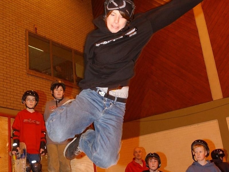 Skateboarders in Derry back in 2004.