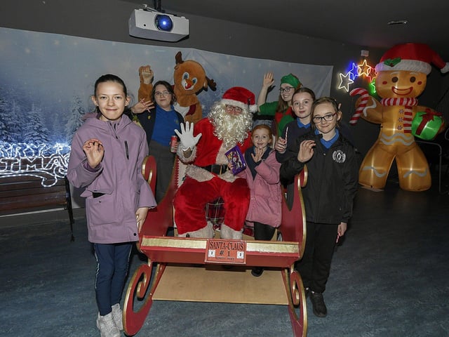 Santa was busy at the Galliagh Christmas Craft Fair held in Pio House. Photo: George Sweeney