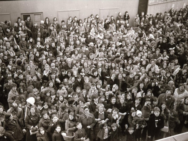 Huge crowds in Derry for the Christmas celebrations.