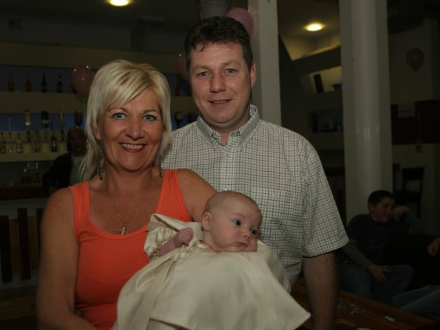 Teigan McMonagle's baptism.