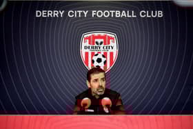 Derry City manager Tiernan Lynch can't wait for opening home match of his Brandywell reign. Photograph by Kevin Morrison.