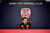 Derry City manager Tiernan Lynch can't wait for opening home match of his Brandywell reign. Photograph by Kevin Morrison.