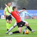 Derry City skipper Patrick McEleney in action against FC Riga in Latvia last summer. Photograph by Kevin Moore (MCI Photo).