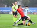 Derry City skipper Patrick McEleney in action against FC Riga in Latvia last summer. Photograph by Kevin Moore (MCI Photo).
