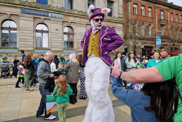 One of the most colourful characters was the rabbit - entertaining the people who visited the Guildhall with his humour and comedic size.