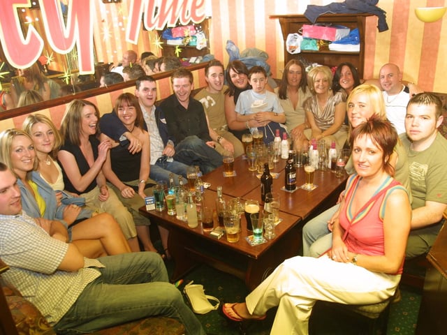 Friends and family enjoy the party