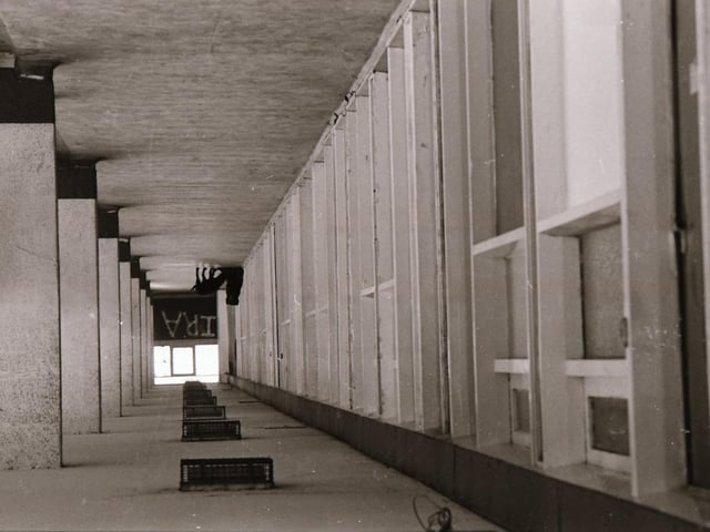 The vacant Rossville flats back in 1986.