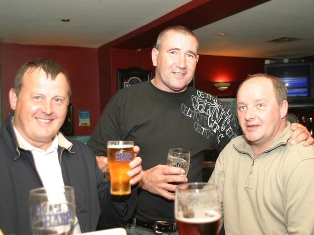 Punters in Derry's Mailey's Bar in the late summer of 2004.