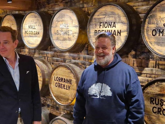 Ryan Tubridy and Russell Crowe.