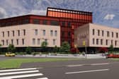 An artist's impression from the Strand Road entrance to the new Cityside Health Hub.