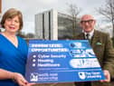Dr Catherine O’Mullan, NWRC Director of Curriculum and Academic Standards and  John D’Arcy, Director of The Open University in Ireland, launch this unique educational partnership which is set to enhance the future career aspirations of learners across the North West. (Picture Martin McKeown)